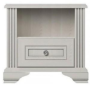 Noptiera de lux Yasen White 1S Pin Argintiu