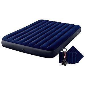 Saltea gonflabila Intex Velur Set 152×203×25 cm (64765) 