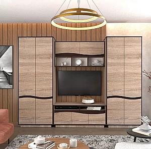 Dulap Yasen Geneva 2D Stejar Sonoma Trufel / Wenghe