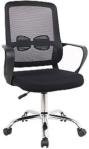 Masa de birou Yasen Nepo BIU2S Stejar Sonoma / Niphea Alba + Fotoliu Leonardo