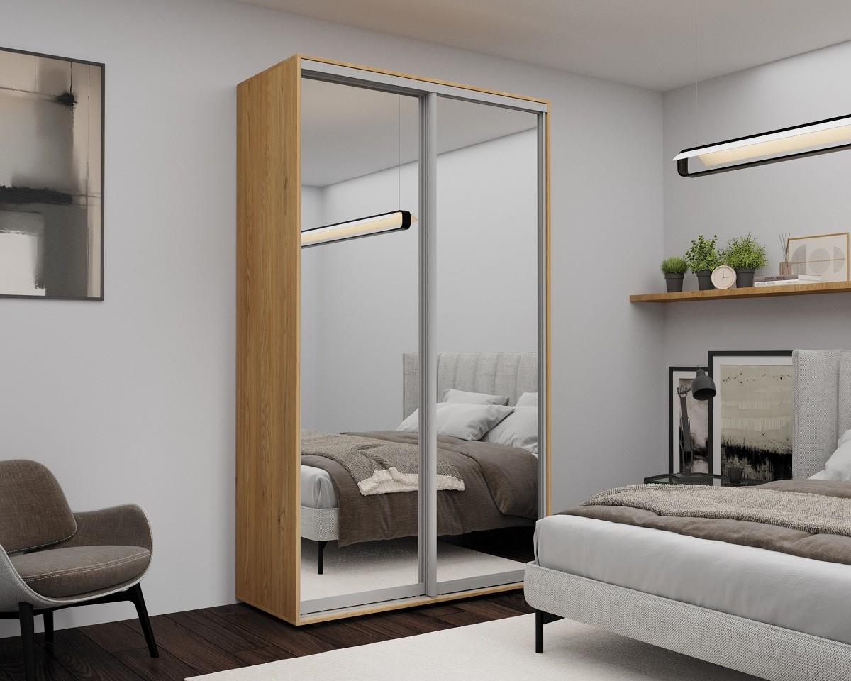 Dulap-cupe Nex Home Oglinda Sonoma (Bej) 140x60x220 cm