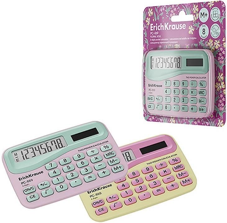 Calculator de masa Erich Krause PC-869 Floral Soul