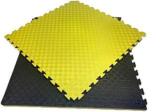 Saltea sportivă VLM Puzzle 1х1 m Black/Yellow