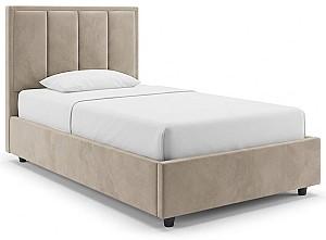 Pat copii Alcantara Pulsar 90x200 Bej + Saltea Salt Confort Clasic 90x200