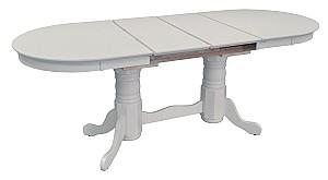 Set de masa si scaune Evelin HV-31N Alb + 8 scaune COCO Alb/NV-10WP Gri
