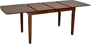 Set de masa si scaune Evelin HV-27V Burnish Oak + 6 scaune GLORIA Burnish Oak / Ekea12 Dark Brown