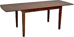 Set de masa si scaune Evelin HV-27V Burnish Oak + 8 scaune GLORIA Burnish Oak / Ekea12 Dark Brown