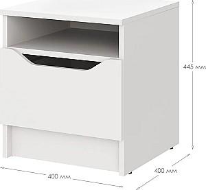 Noptiera MBS Lilu (40x40x44.5 cm) Gri