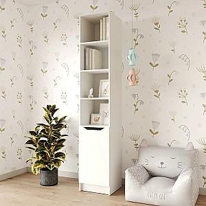 Dulap penal MBS Lilu 1D (40x40x210 cm) Alb