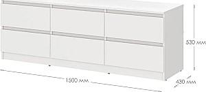 Tumba pentru televizor MBS Neo 6S (150x43x53 cm) Gri