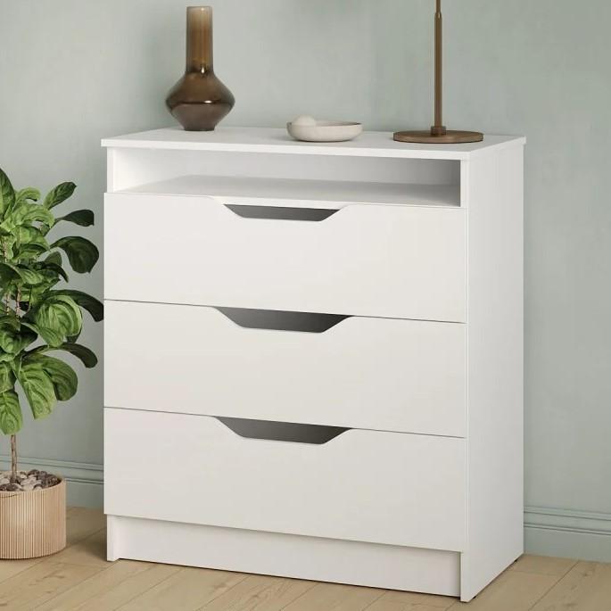 Comoda MBS 800 Lilu (81x40x89 cm) Alb