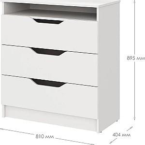 Comoda MBS 800 Lilu (81x40x89 cm) Alb