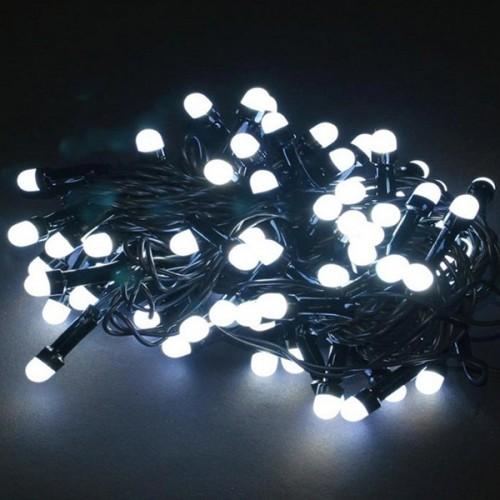 Luminite de Craciun Velomoto Globuri mini 100LED albe