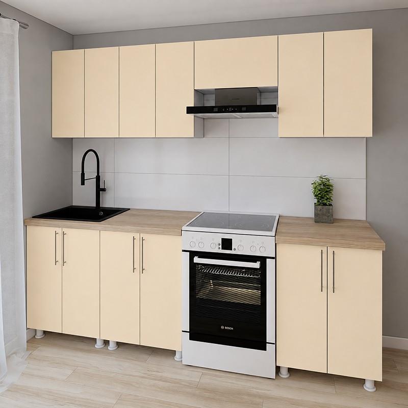 Set mobila bucatarie Smartex K1 240 cm Ivory