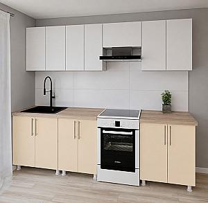 Set mobila bucatarie Smartex K1 280 cm Alb / Ivory