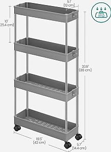 Etajera Songmics KSC008G01 Grey