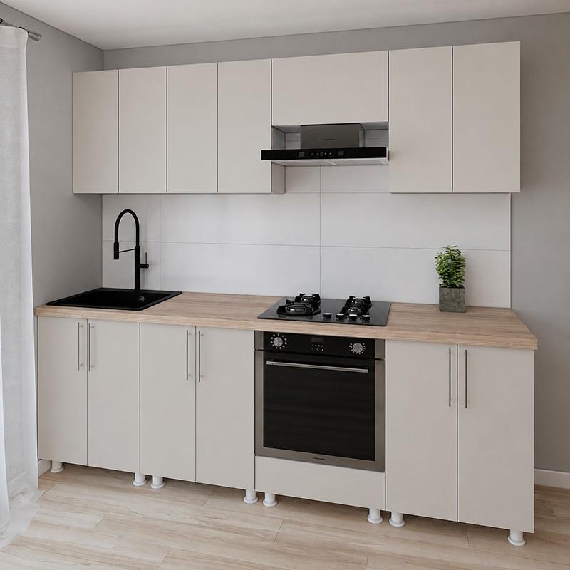 Set mobila bucatarie Smartex K3 240 cm Cașmir