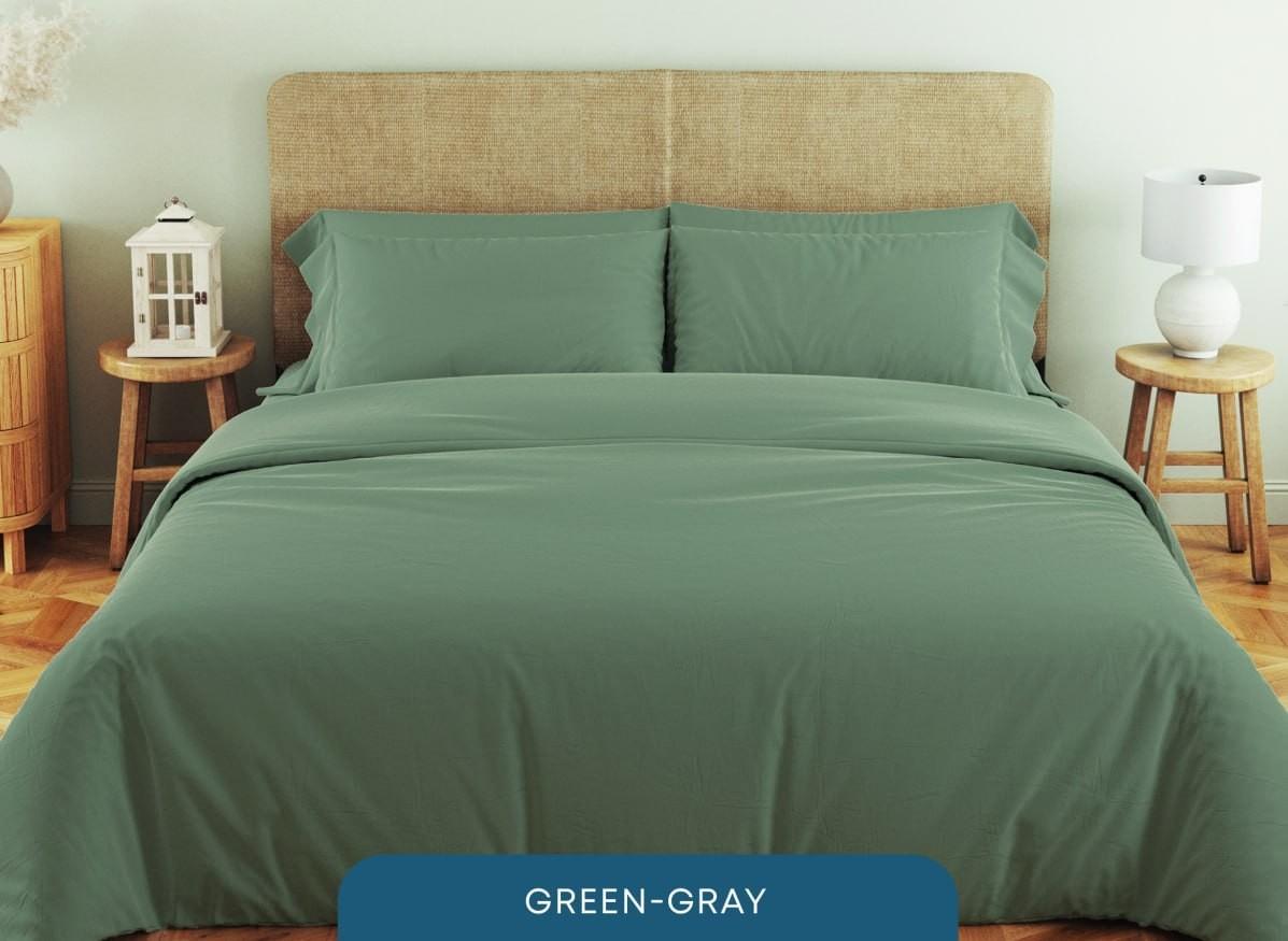 Albituri de pat TEP Soft Dreams 200x220 cm Green-Gray