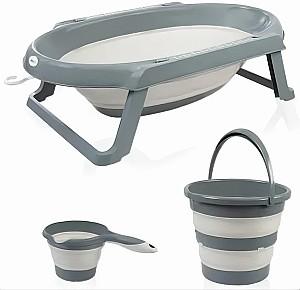 Cada pentru bebelusi BABYJEM Anthracite 3 pcs