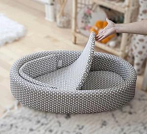 Cuib pentru bebelus BABYJEM White/Grey