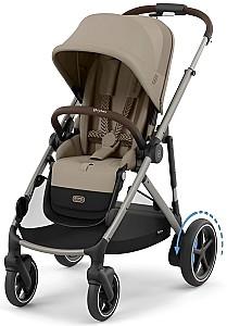 Carucior pentru gemeni Cybex e-Gazelle S TPE Almond Beige