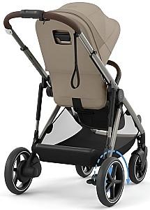Carucior pentru gemeni Cybex e-Gazelle S TPE Almond Beige