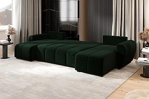 Canapea coltar Space Meble Molisa U Itaka 10 Green Dark