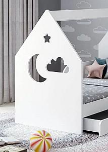 Pat copii Happy Babies Cloud L04 cu sertar 80x160 Alb