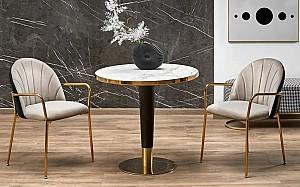 Masa Halmar Morata White Marble/Black/Gold