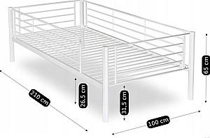 Pat copii Mebel Elite Rodez 90x200 White
