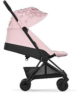 Carucior de plimbare Cybex Coya Matt Black Simply Flowers Pink