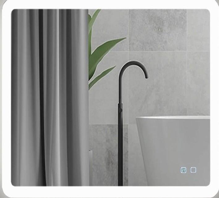Oglindă Bayro Gama ortogonală 800x800 LED touch cu dezaburire