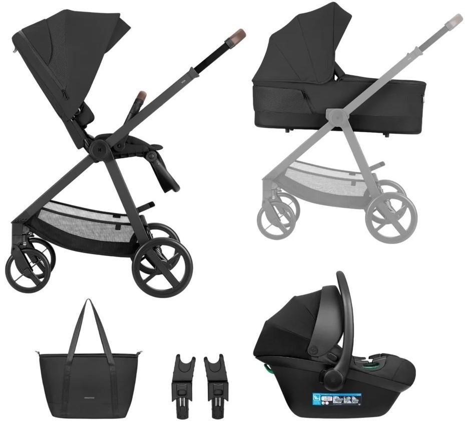Carucior 3 in 1 Kikka Boo Mia Black 2026