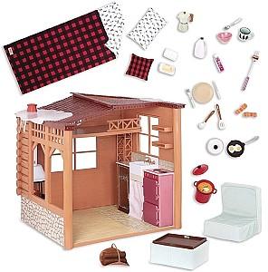 Casuta pentru papusi Battat Our Generation Cozy Cabin