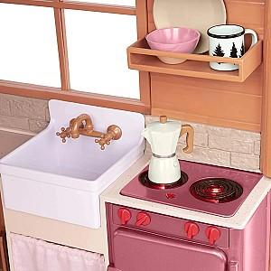 Casuta pentru papusi Battat Our Generation Cozy Cabin