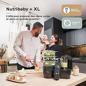Robot de bucatarie Babymoov Nutribaby 5in1 XL Mineral Black