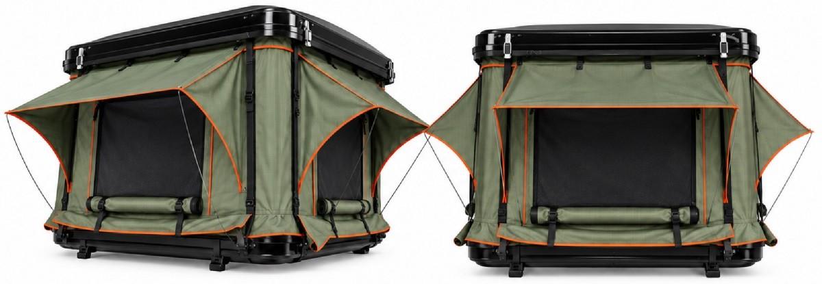 Cort auto pe acoperis Travel Flame WP6004 Olive Green