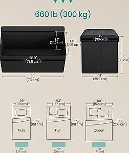 Bancheta Songmics LSF105 Black