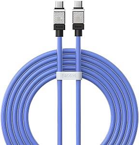 USB сablu Baseus CoolPlay Series Type-C to Type-C 2m Blue