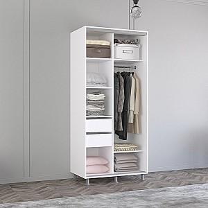 Dulap-cupe Mobildor Lux Aron 110 (2 oglinzi) Alb