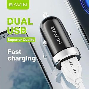 Incarcator auto BAVIN PC862TY + Cable Type-C Black