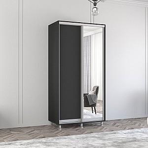 Dulap-cupe Mobildor Lux Aron 100 (1 oglinda, 1 PAL) Antracit