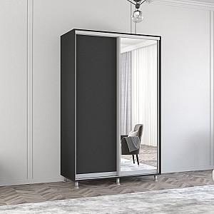 Dulap-cupe Mobildor Lux Aron 140 (1 oglinda, 1 PAL) Antracit