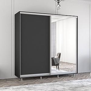 Dulap-cupe Mobildor Lux Aron 200 (1 oglinda, 1 PAL) Antracit