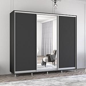 Dulap-cupe Mobildor Lux Aron 250 (1 oglinda, 2 PAL) Antracit