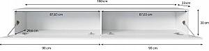 Tumba pentru televizor Bratex D180 Grey Pallad