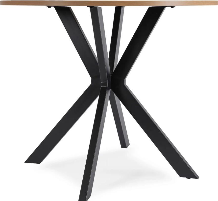 Masa Mebel Elite Lauren 80 Stejar auriu (Bej)/Negru