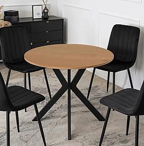 Masa Mebel Elite Lauren 80 Stejar auriu (Bej)/Negru