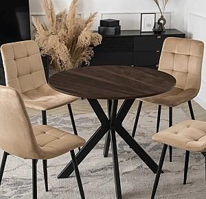 Masa Mebel Elite Lauren 80 Nuc (Maro)/Negru