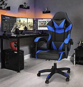 Fotoliu gaming Springos HF0019 Black/Blue